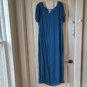 Kiko | Dresses | Kiko Dress Womens Size M Maxi Blue Floral 0 Silk Brand New  19 | Poshmark